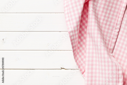 pink checkered napkin