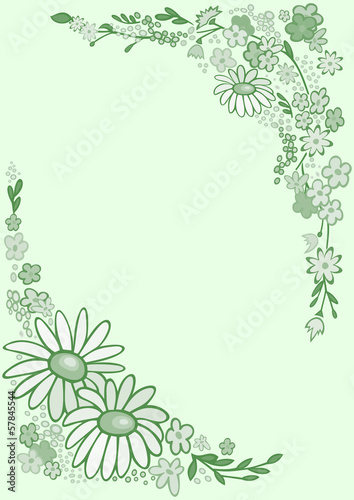 Abstract floral frame
