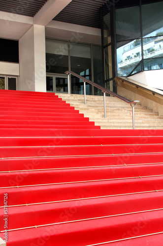 Red carpet in Cannes, France
