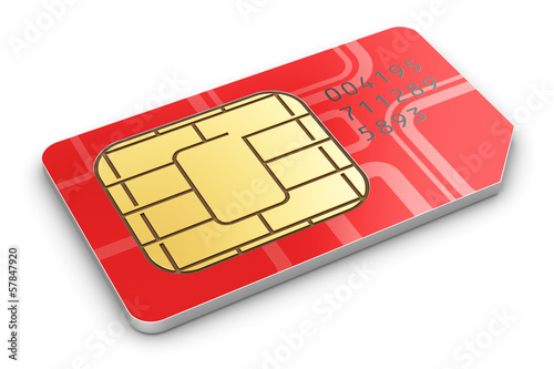Bild auf Leinwand SIM card