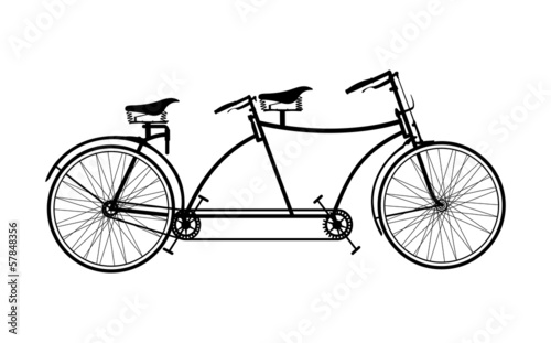 Tandem bicycle