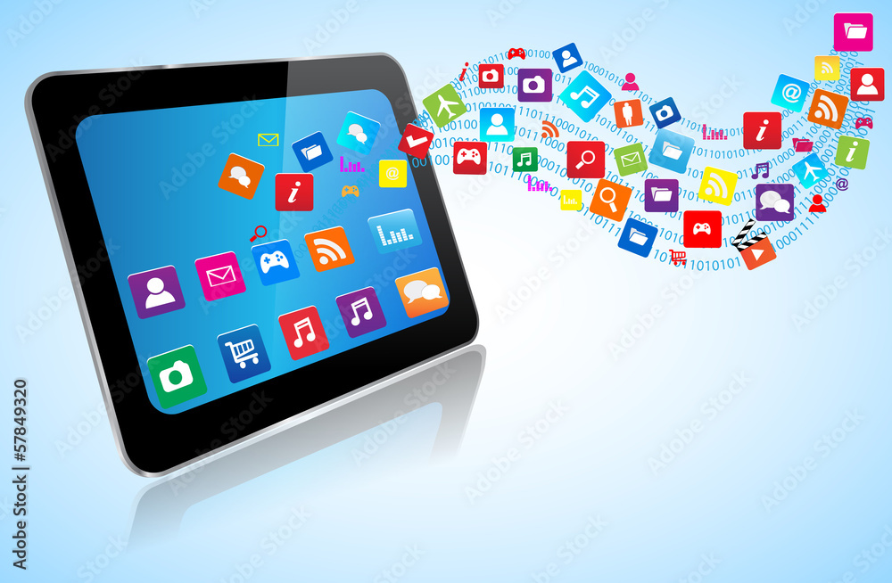Tablet PC with application Tablet PC with application