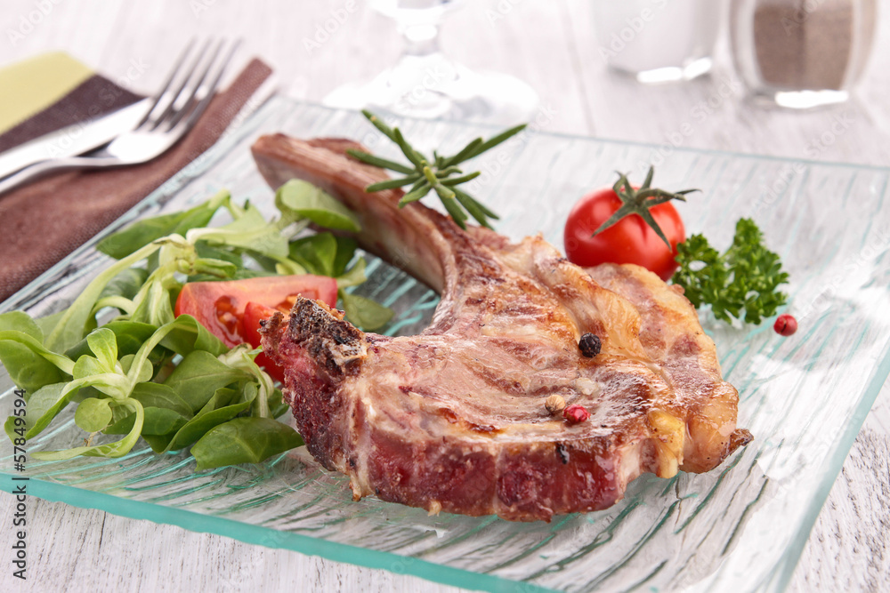 lamb chop . lamb chop .