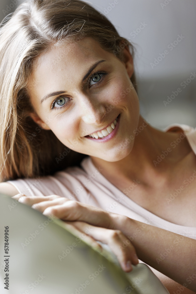 Woman looking out of window Woman looking out of window
