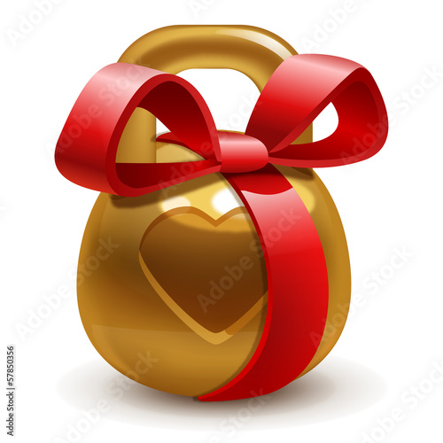 gold kettlebell