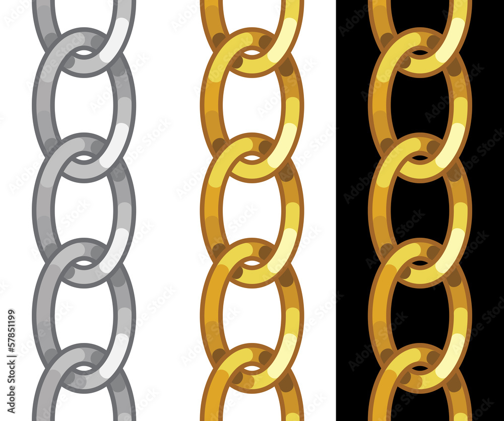Obraz premium seamless golden chain