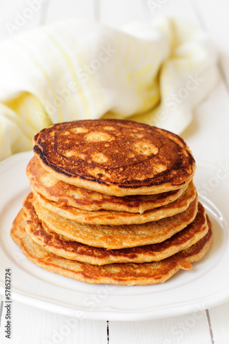 A Stack of Pumpkin Pancakes, copy space for your text