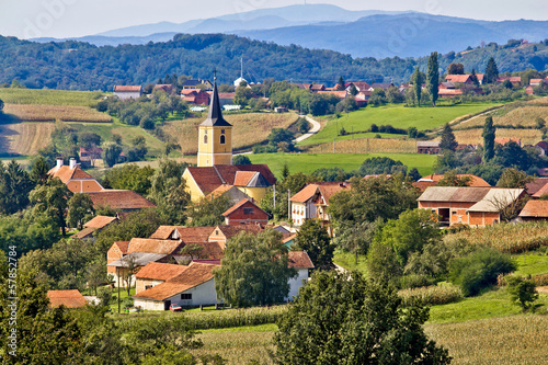 Village of Miholec in Croatia photo