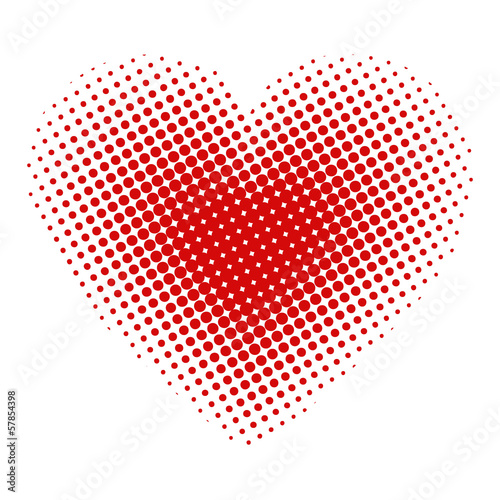 Heart halftone