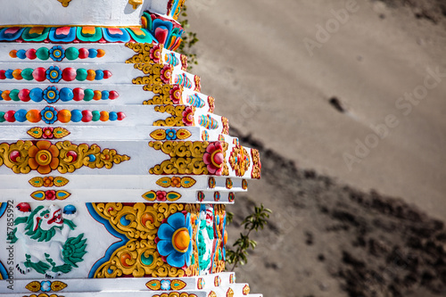 Buddhistic stupas  chorten  in Tibet