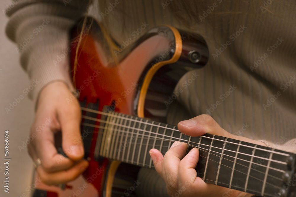 Fototapeta premium Close-up electrical guitar