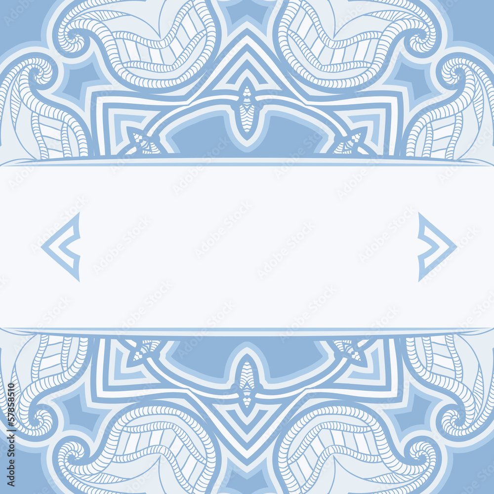 Obraz premium Greeting card with oriental pattern