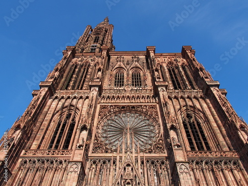 Strasbourg Cathedral or the Cathedral of Our Lady of Strasbourg (French: Cathédrale Notre-Dame de Strasbourg) in France, a UNESCO world Heritage Site.