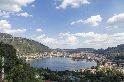 Como: panorama of the city from the lake © gio_tto