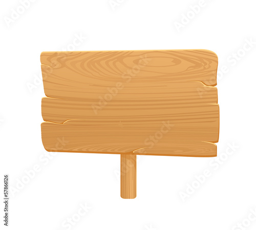 Wooden Board Icon On White Background2