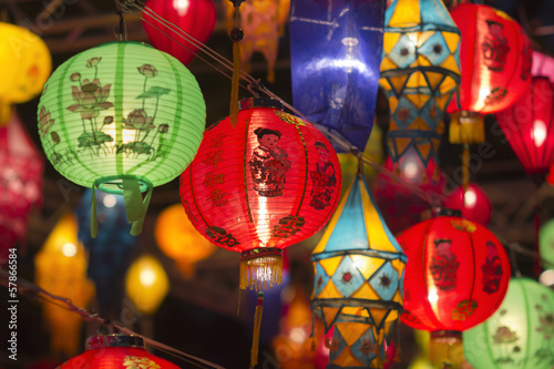 Asian lanterns in lantern festival