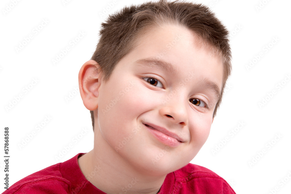 Young Boy looking at Camera Appreciatively Young Boy looking at Camera Appreciatively