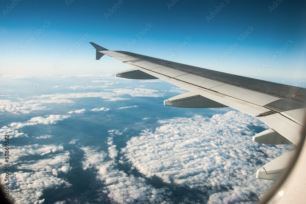 Fototapeta premium aerial view from the plane