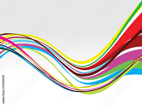 colorful wave abstract design