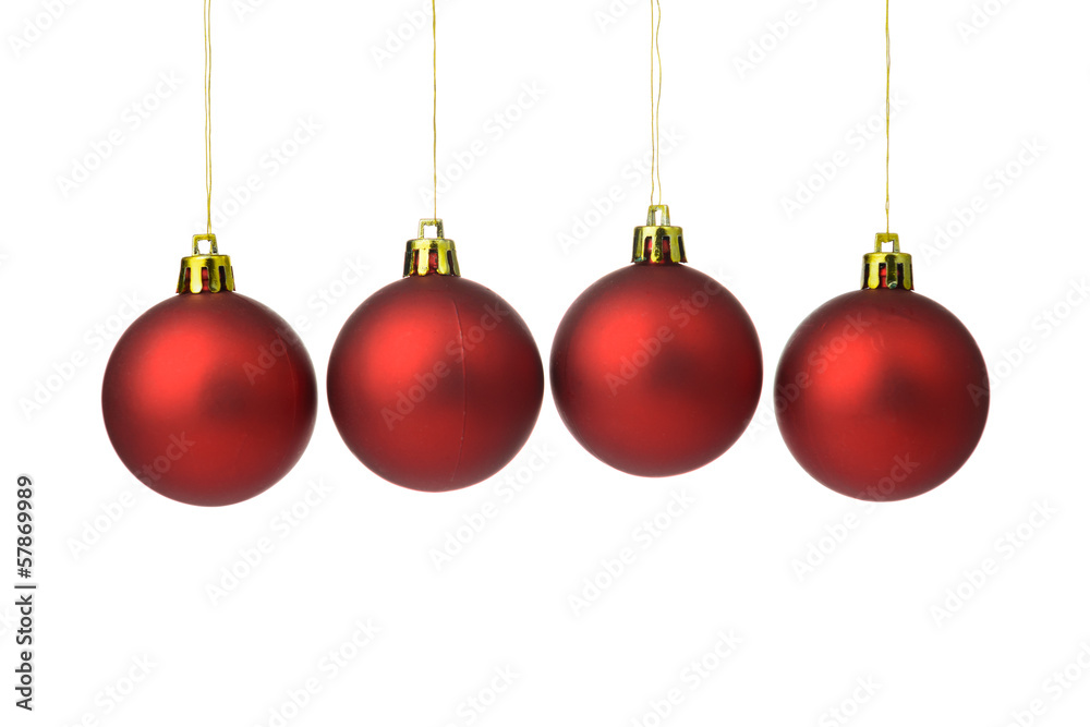 Red Christmas balls Red Christmas balls