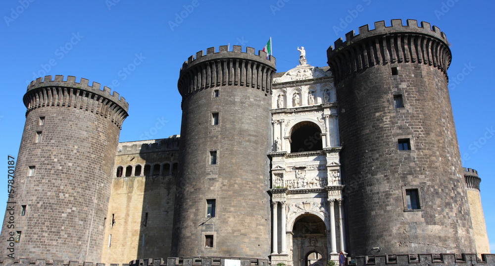 medieval Naples castle in Southern Italy
