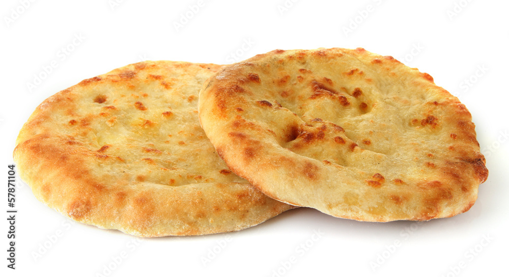 Pita breads isolated on white Pita breads isolated on white