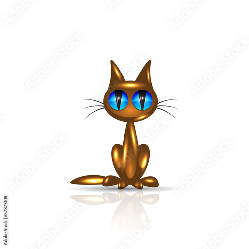 Golden cat for your design