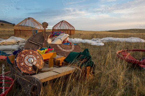 Kazakh yurt photo