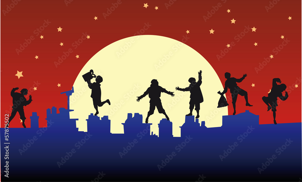 Zwarte Pieten Op Daken Stock Vector Adobe Stock Zwarte Pieten Op Daken Stock Vector Adobe Stock