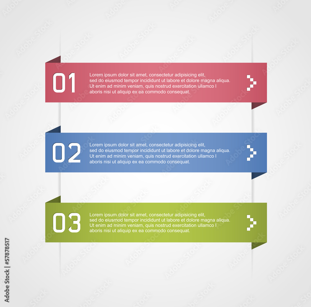 Infographic options banner