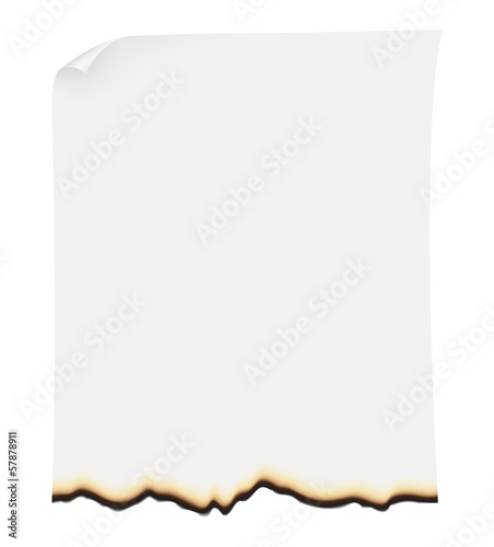 burnt paper vector illustration