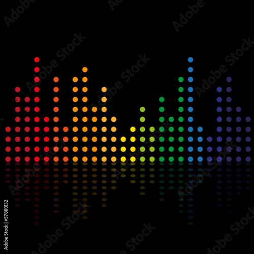 graphic equalizer background abstract vektor