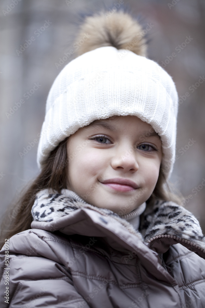 Autumn portrait of a beautiful little girl Autumn portrait of a beautiful little girl