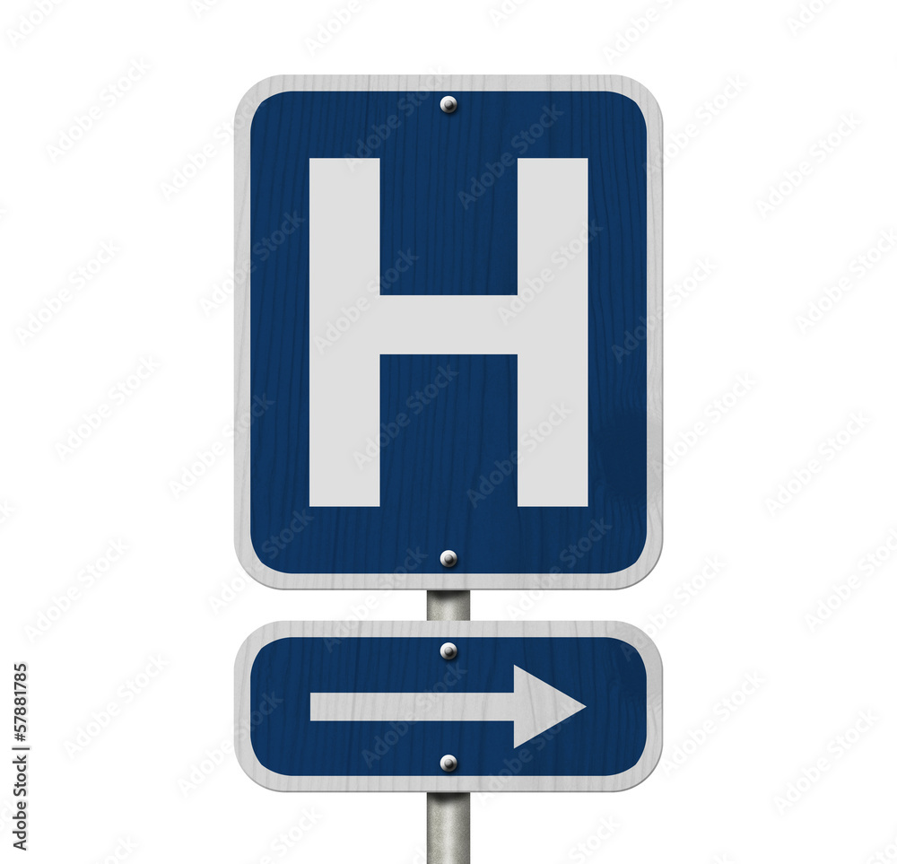 Fototapeta premium Hospital Sign