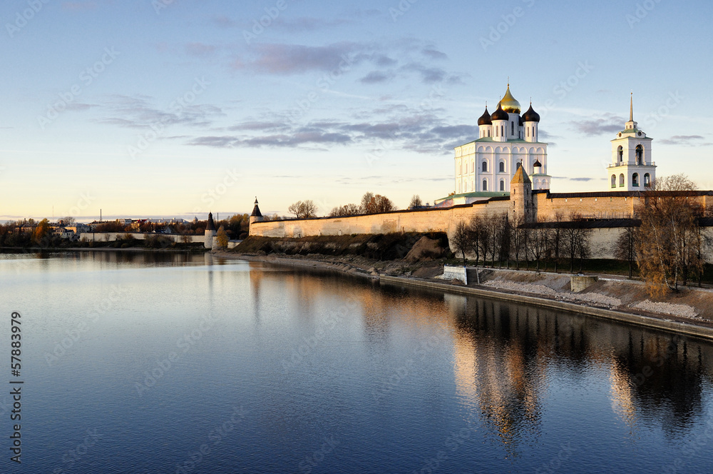 River view on Pskov Kremlin, Krom