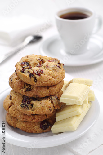 Cookies  chocolate and coffee