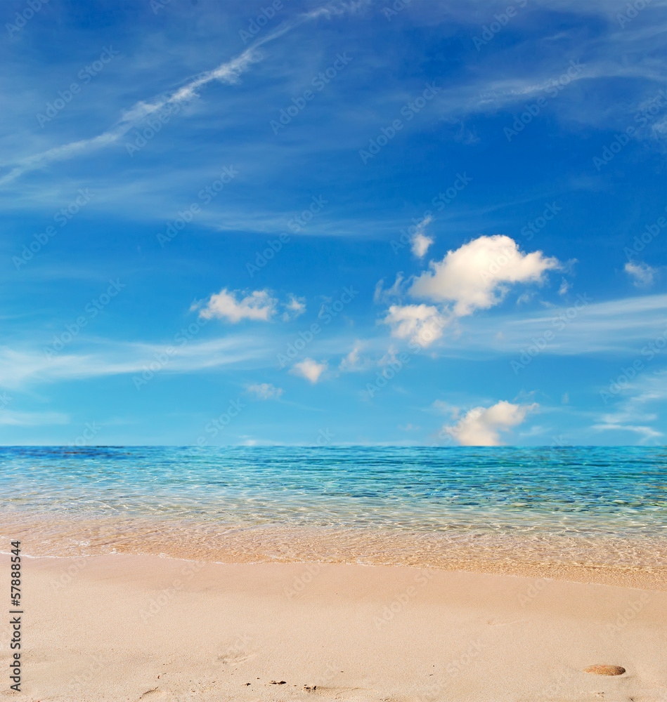 clouds at the beach