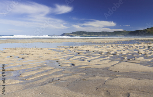 Spain  Galicia  Atlantic Ocean Beach  Low Tide