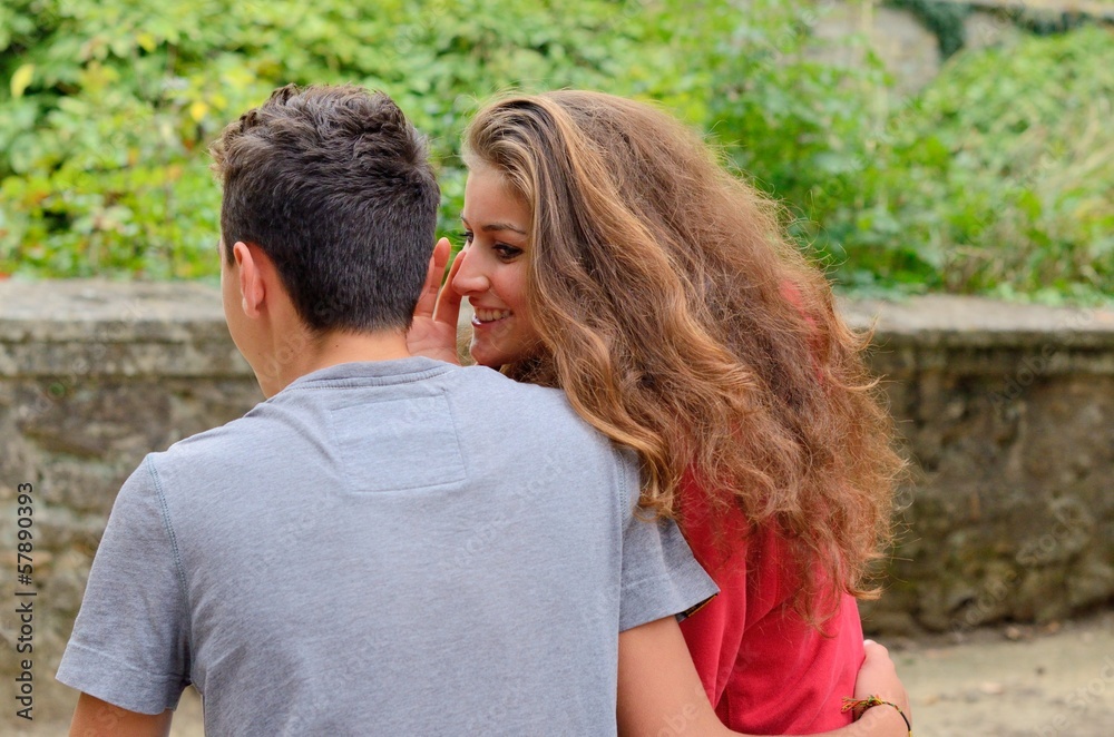 Fototapeta premium Jeune couple d'adolescents