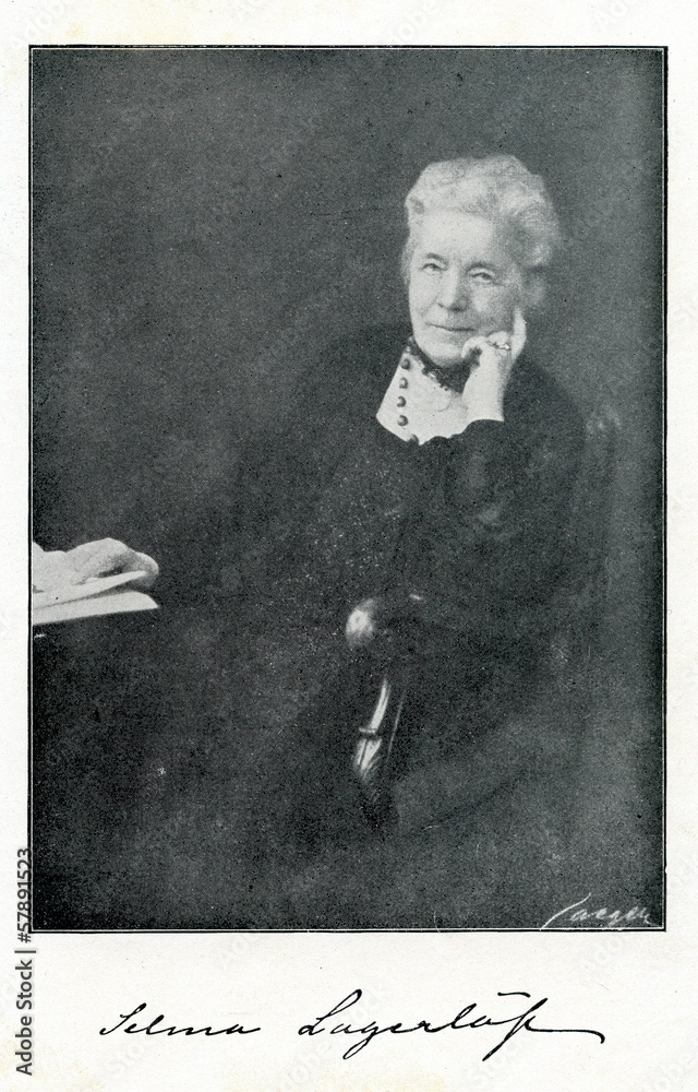 Naklejka premium Selma Lagerlöf, Swedish author