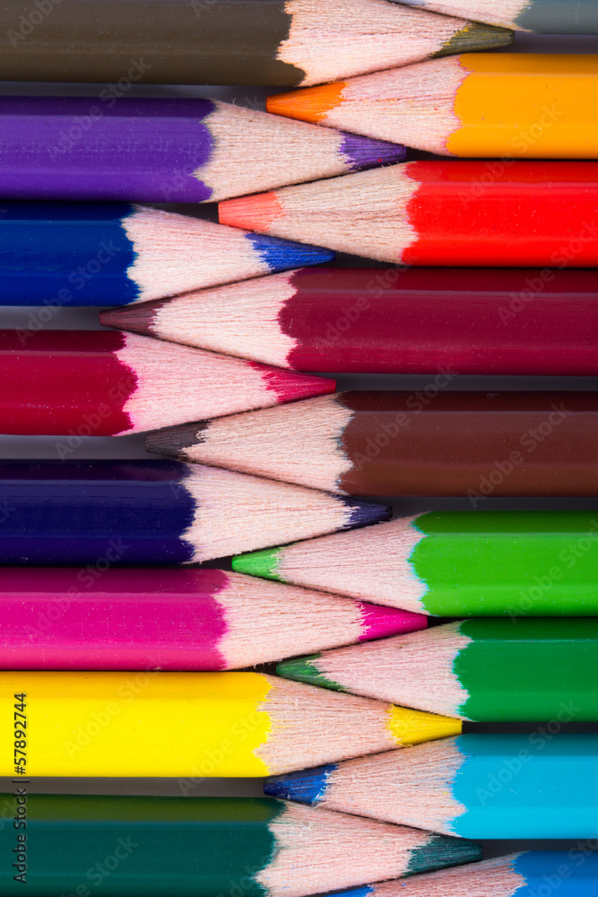 Fototapeta premium Colorful Pencils Inside Each Other