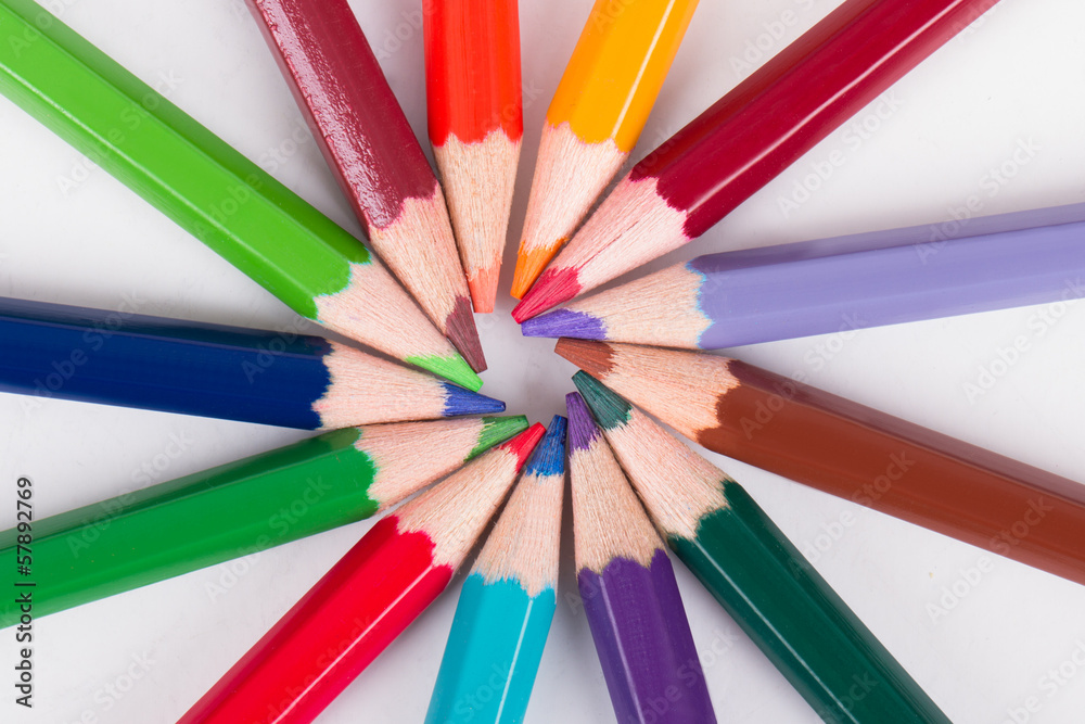 Colorful Pencils with Round Shape Colorful Pencils with Round Shape