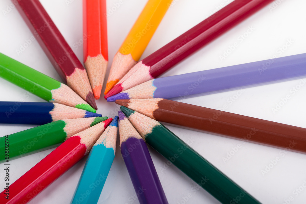 Colorful Pencils with Round Shape Colorful Pencils with Round Shape