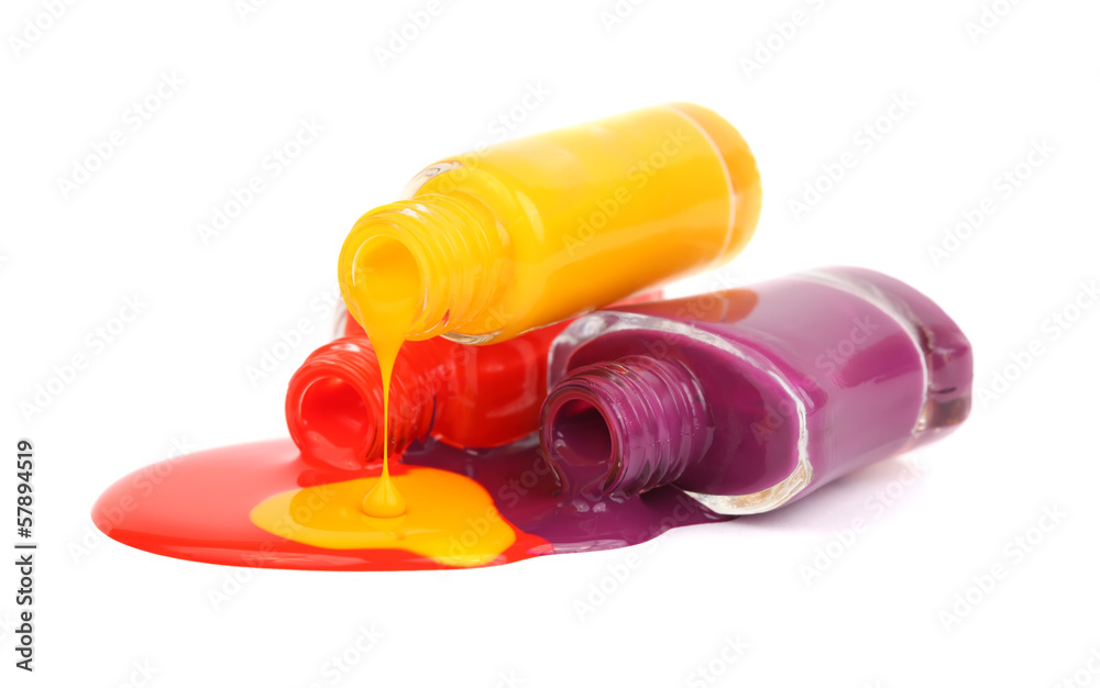 Colorful nail polish