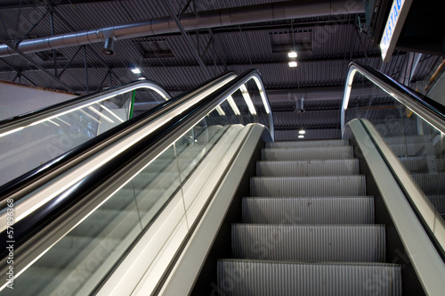 Elevators staircase, industrial interior