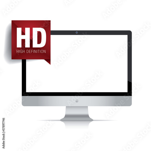 High definition lcd TV isolated
