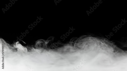 Fototapeta gęsty dym tło na czarnym tle