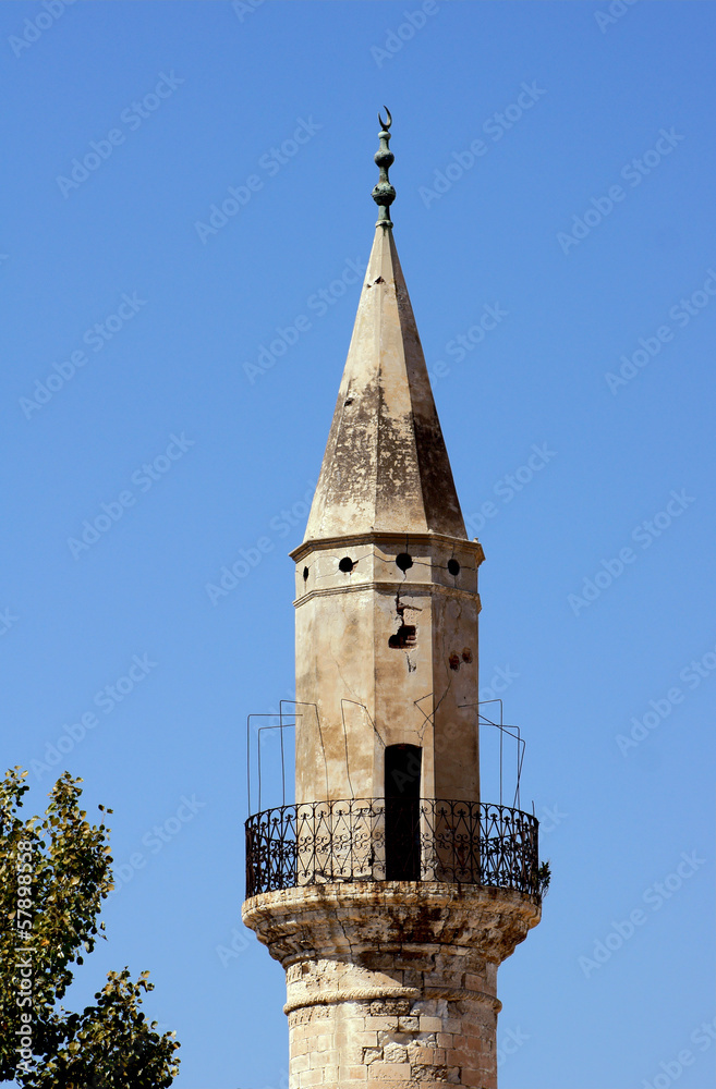 Minaret in Chania on the island of Crete.