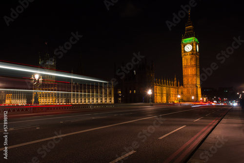 View to Big Ben, London from bridge