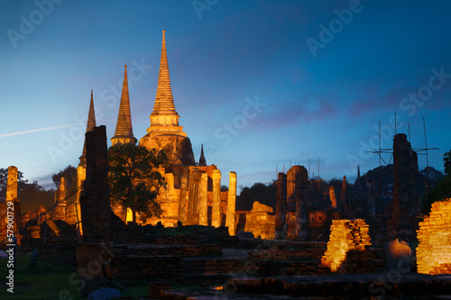 Wat Phra Si Sanphet  Ayutthaya  Tha  lande